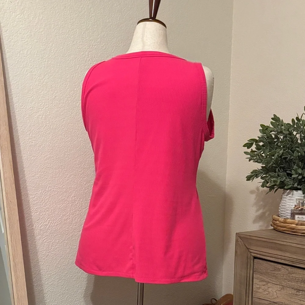 Lane Bryant High Neck Ribbed Tank - Picture 2 of 4